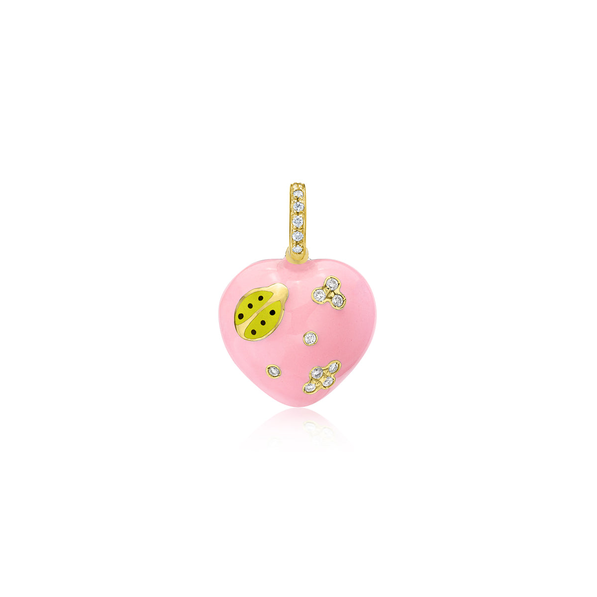 Puffy Ladybug Heart