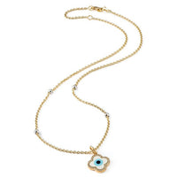 18K Rondelle Chain with Natalie Eye