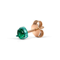 Single Emerald Stud