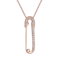18K Safety Pin on Chain - Pre Order