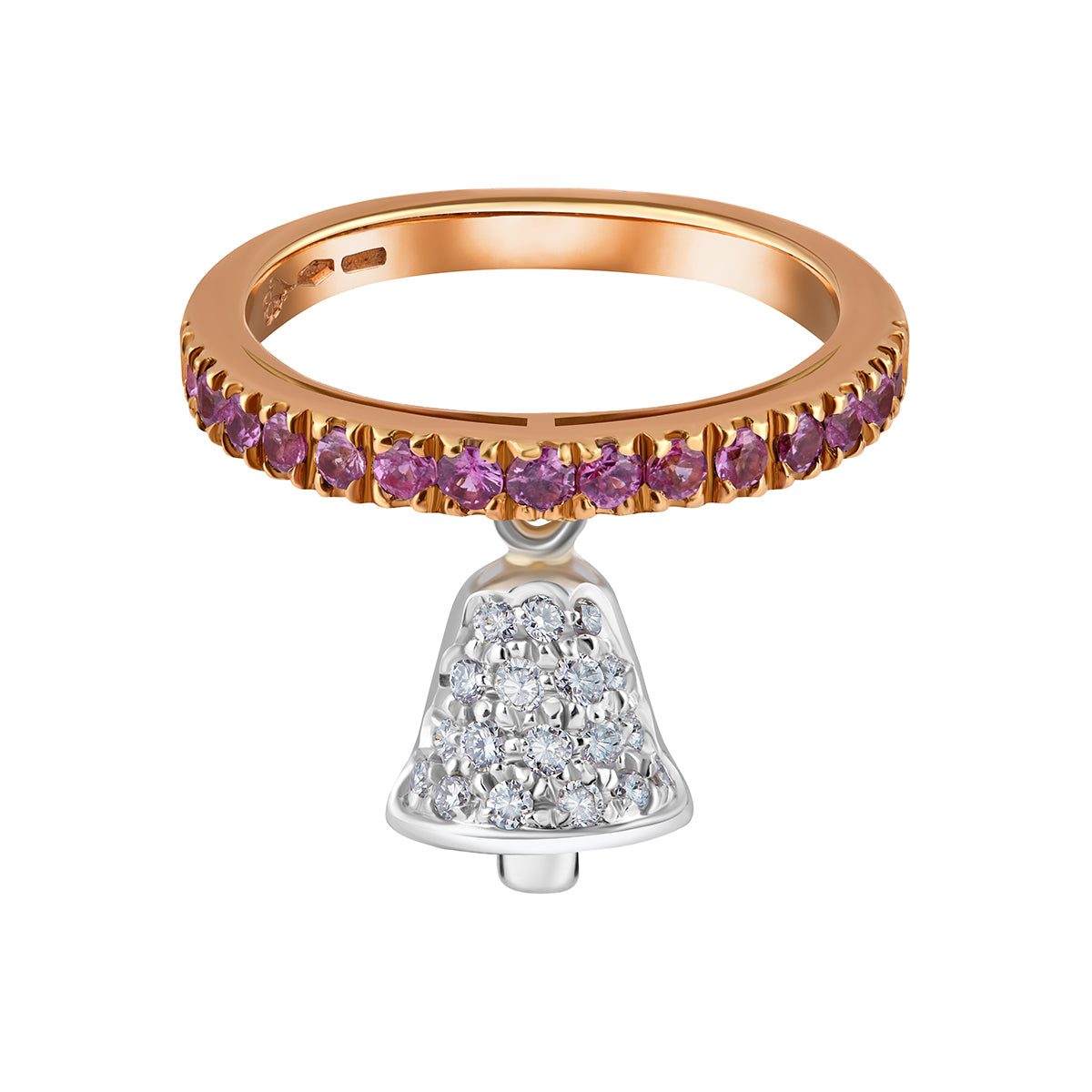 Sapphire & Diamond Bell Ring
