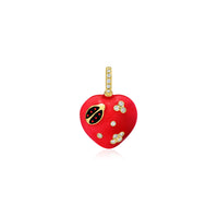 Puffy Ladybug Heart