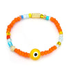 Women's Yellow & Orange Beaded Stretch Bracelet