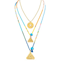 Necklace Stack Featuring Love is My Religion with Small & Large Abracadabra.
