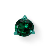 Single Emerald Stud