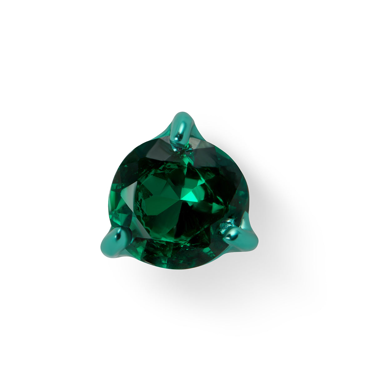 Single Emerald Stud