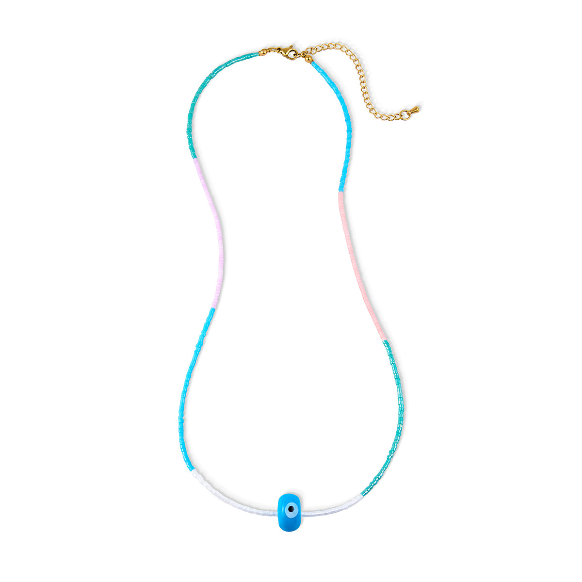 Georgie Beaded Eye Necklace