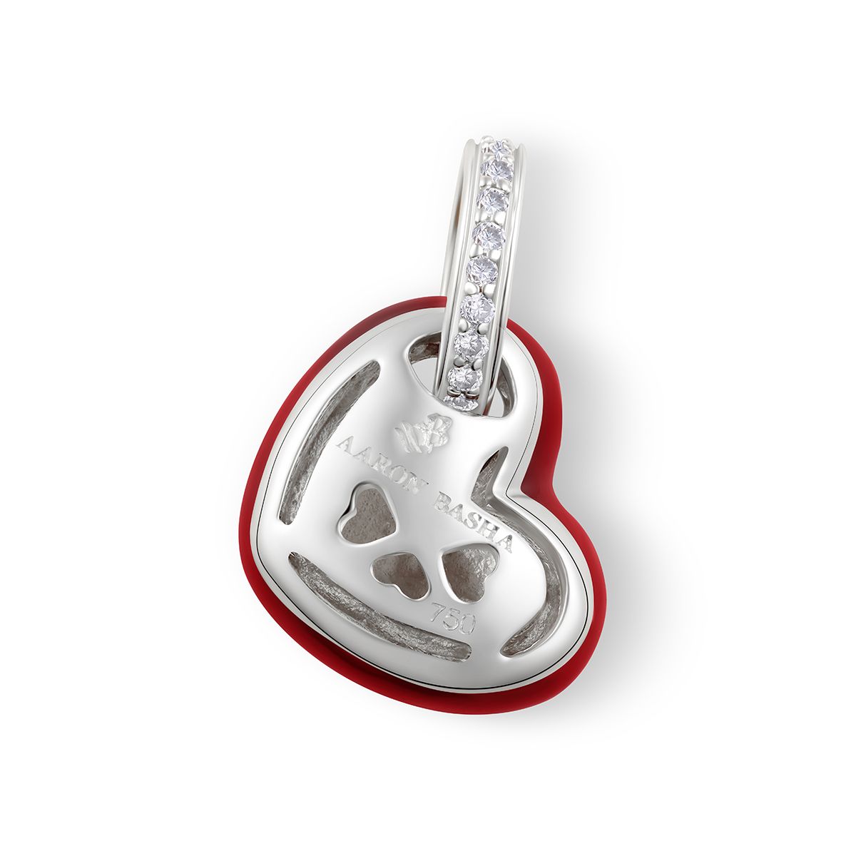 Floating Heart with Diamond