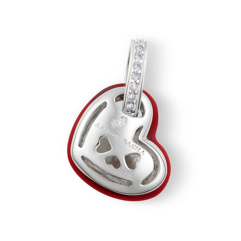 Floating Heart with Diamond