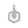 Baguette Frame Diamond Hamsa