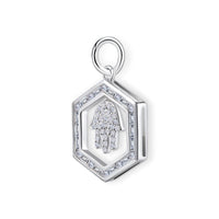 Baguette Frame Diamond Hamsa