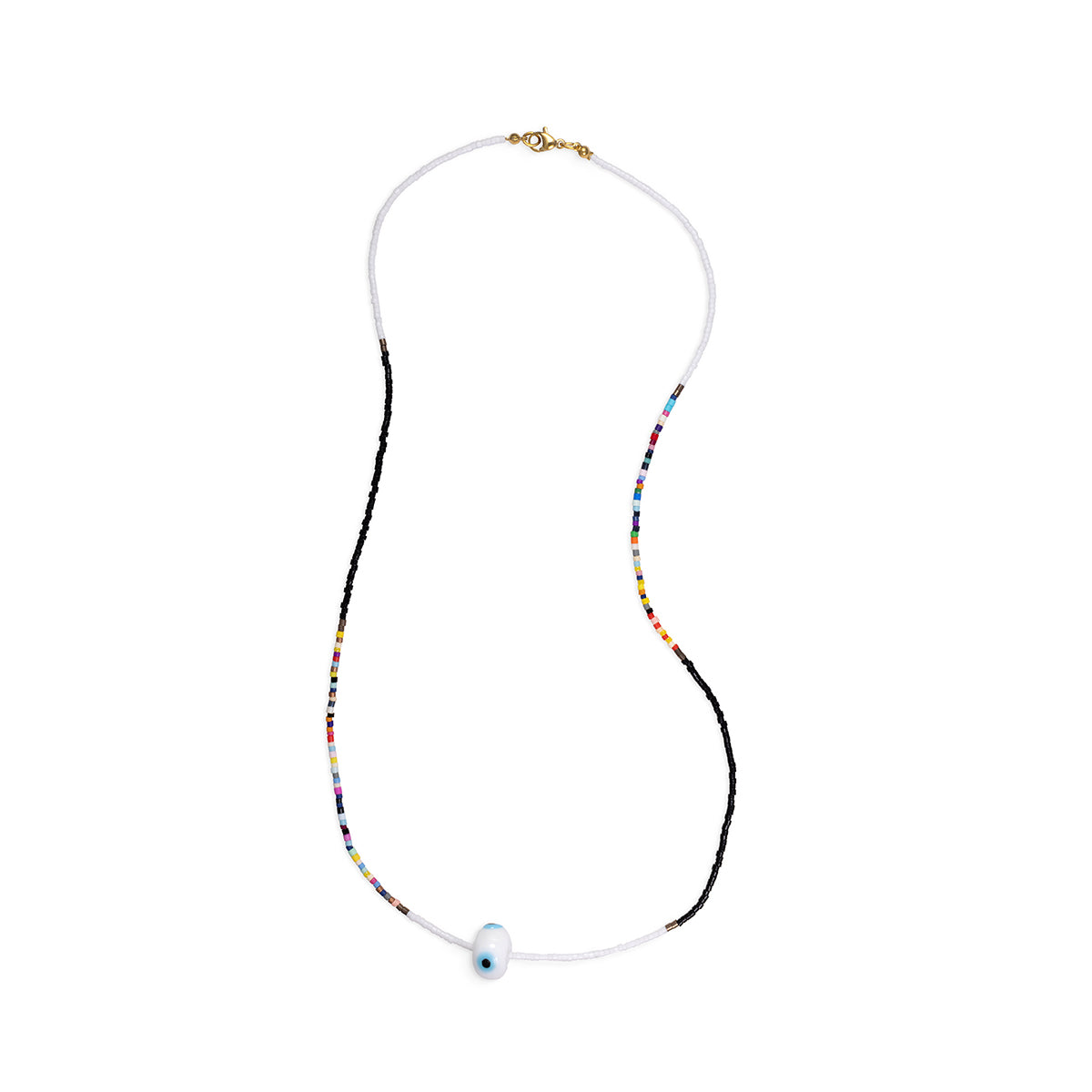 Helena Beaded Eye Necklace