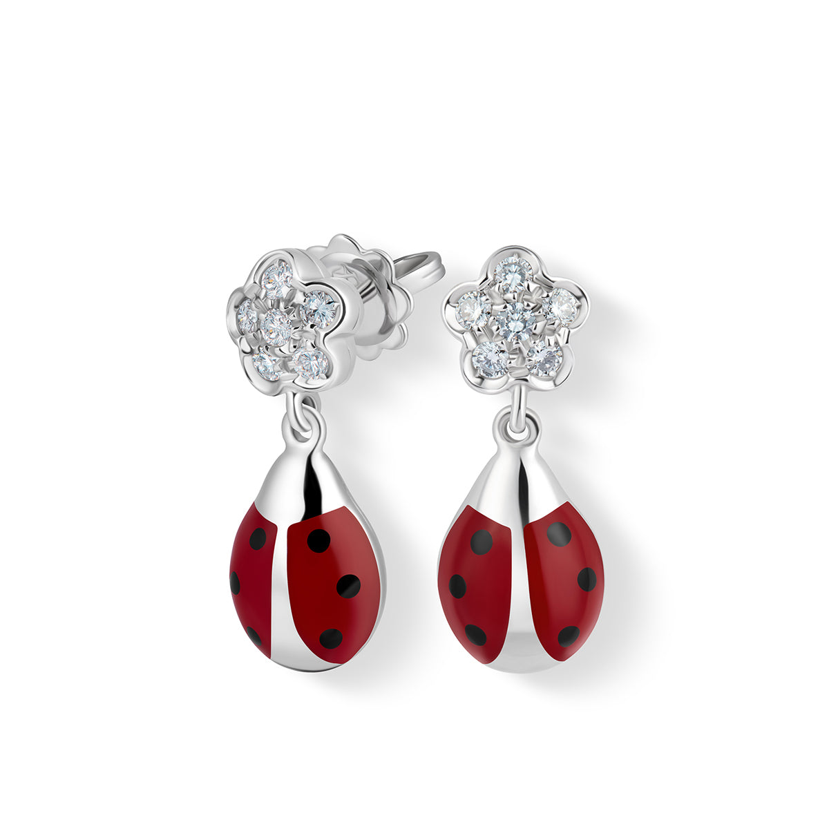Ladybug Diamond Flower
