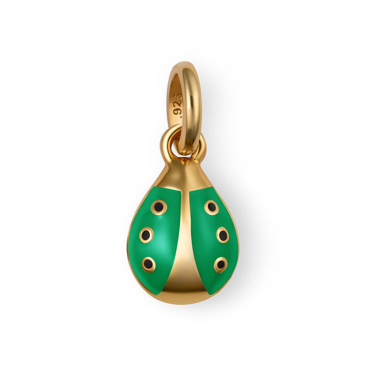 Ladybug_Girls_Vermeil_Charm_in_Green