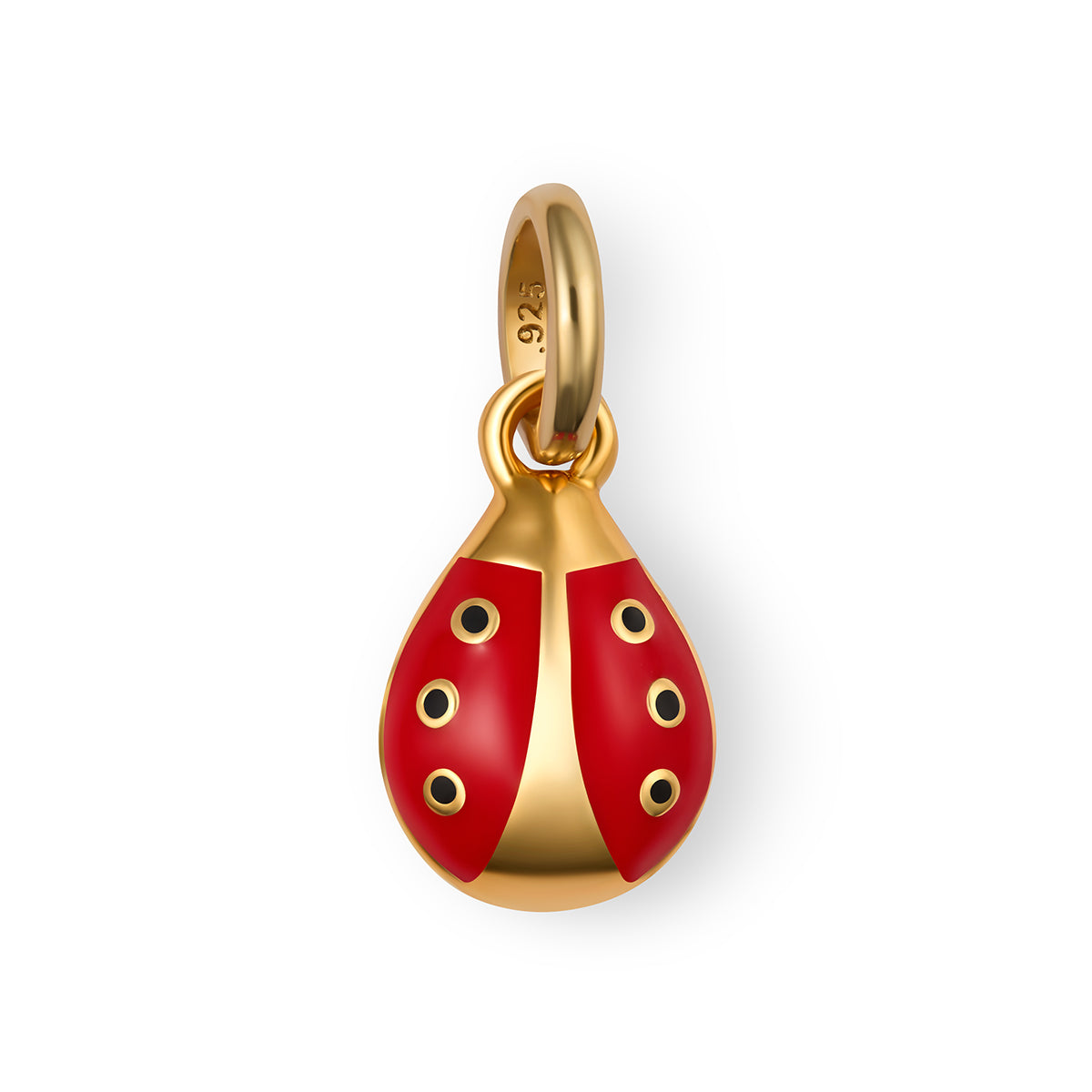 Ladybug_Girls_Vermeil_Charm_in Red Enamel