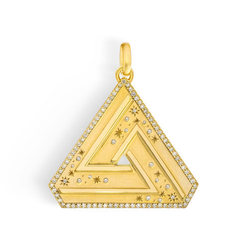 Large Abracadabra Triangle Series 5 featuring scattered accent diamonds that mimic distant stars.