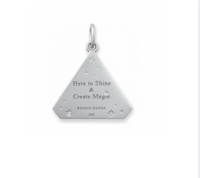 Small Silver Abracadabra Sunburst Triangle Series 7