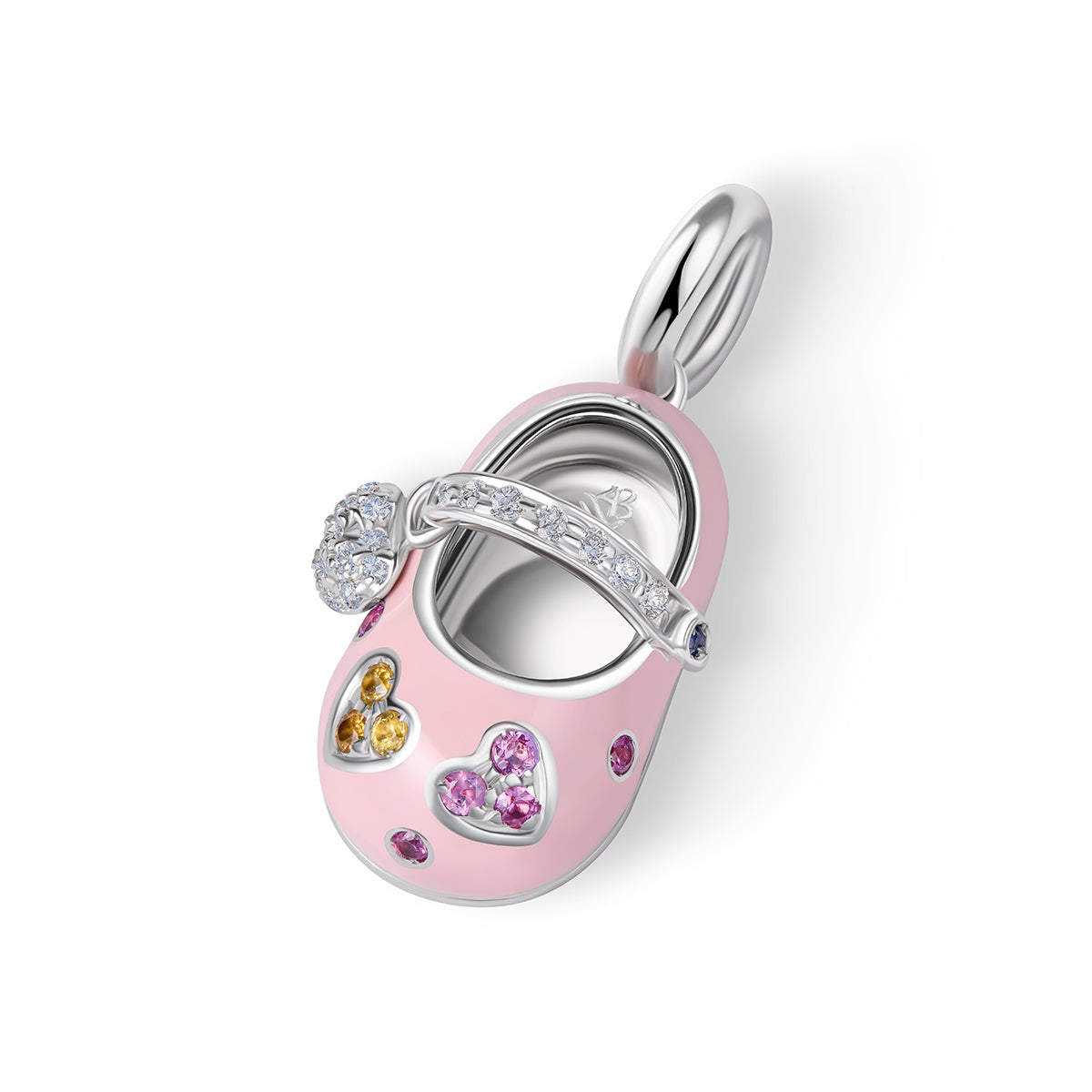 Sapphire & Diamond Heart