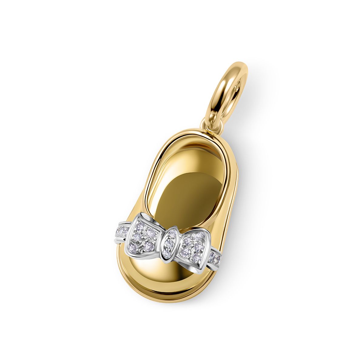 Kalinga Ashok Pandora Honeycomb Lace Ring Aaron Basha Baby Shoe