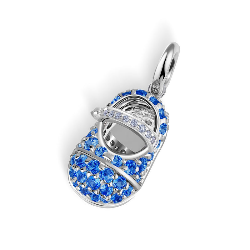 Blue Sapphire Gemstone Shoe