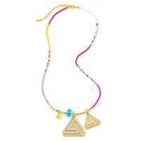 Small & Large Abracadabra Triangle Series 4 on Beaded Necklace Group.