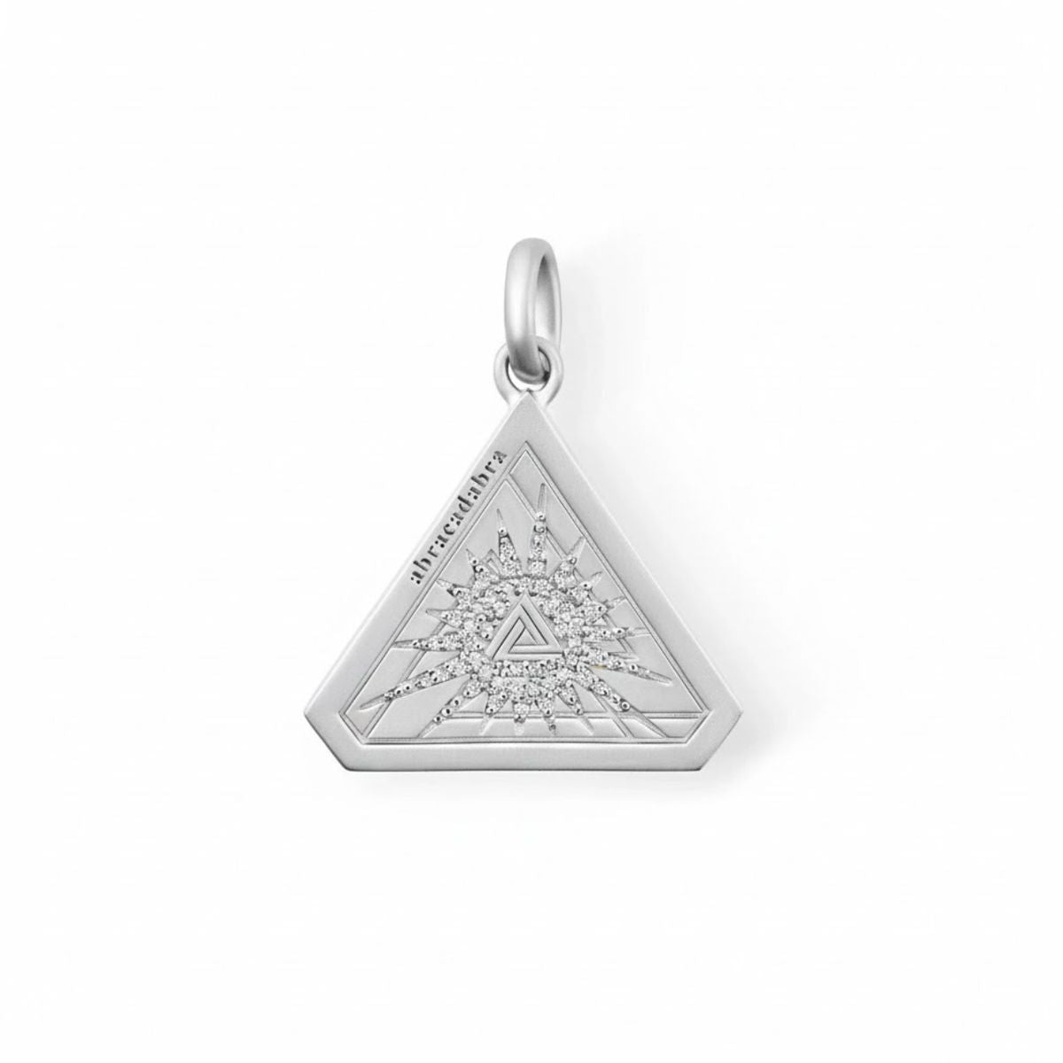 Small Silver Abracadabra Starburst Triangle Series 7