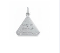 Small Silver Abracadabra Starburst Triangle Series 7 Back