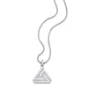 Small Silver Abracadabra Triangle Pendant Only (Silver Chain Sold Separately)