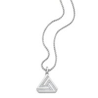 Small Silver Abracadabra Triangle Series 1 Charm paired perfectly with Silver Chain.
