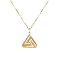 Small Simple Series 1 Abracadabra perfectly paired on Vermeil Link Chain.