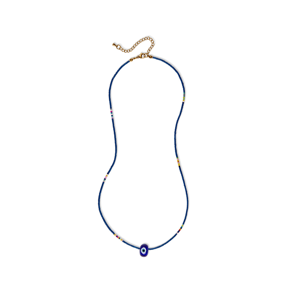 Teddy Beaded Eye Necklace