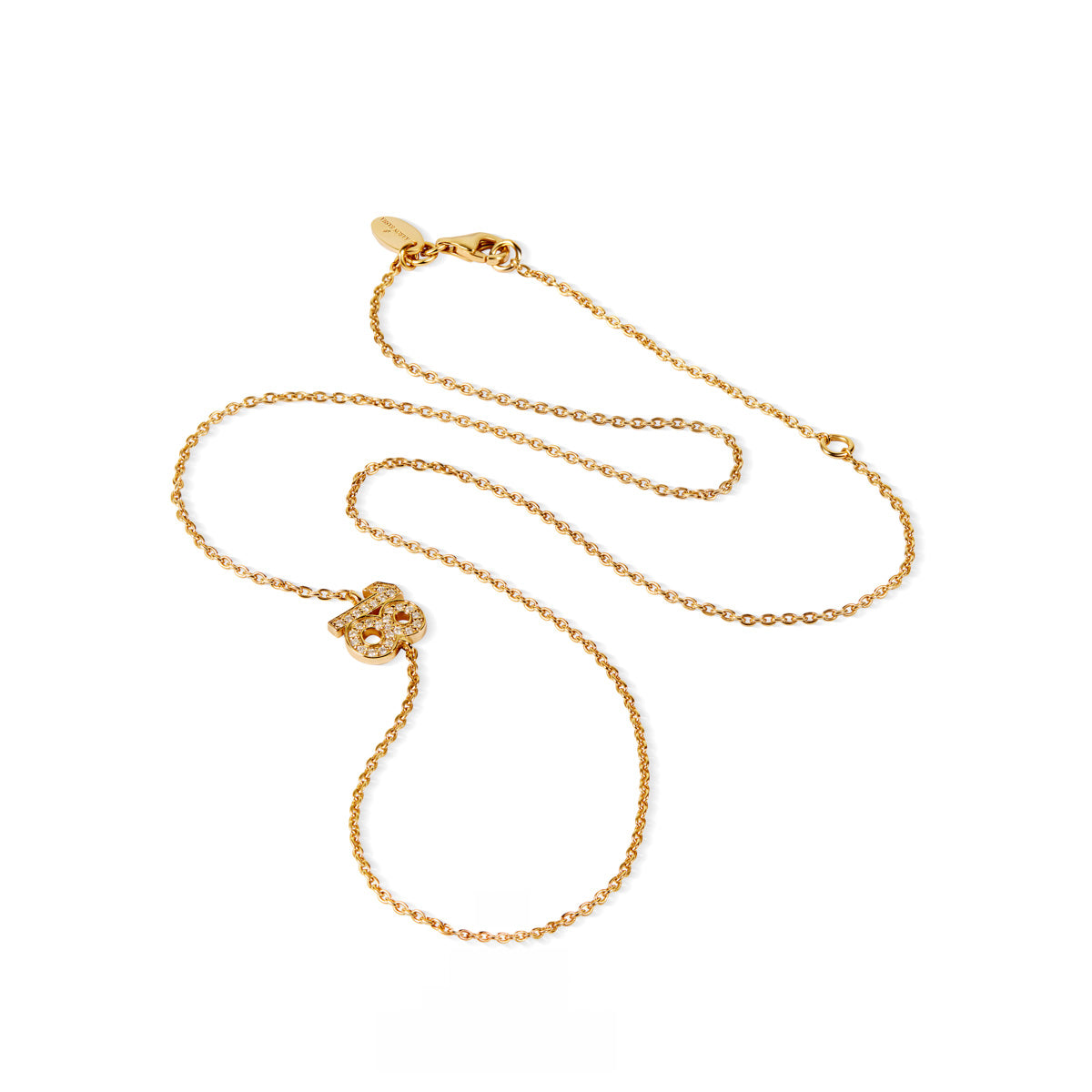 The 18 Vermeil & Diamond Necklace