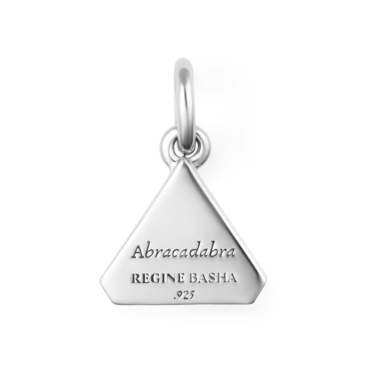 The Melissa Mini Silver Abracadabra Triangle Back