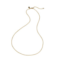 Vermeil Link Chain 18" with ring at 16"