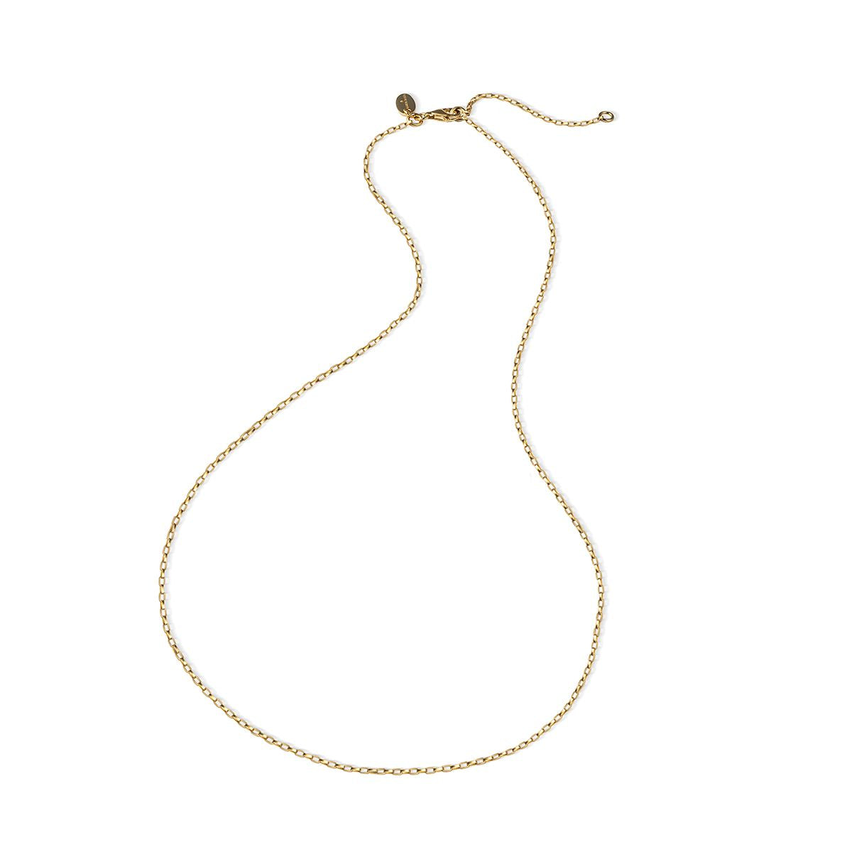 Vermeil Link Chain 18" with ring at 16"
