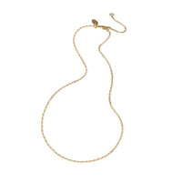 Vermeil Link Chain 22" with ring at 20"