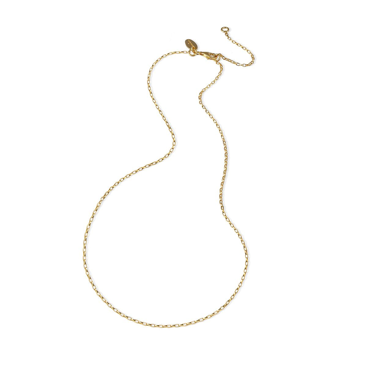 Vermeil Link Chain 22" with ring at 20"