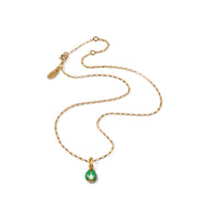 Vermeil Link Choker with green ladybug Charm