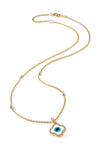 18K Yellow Gold 4 Barrel Necklace