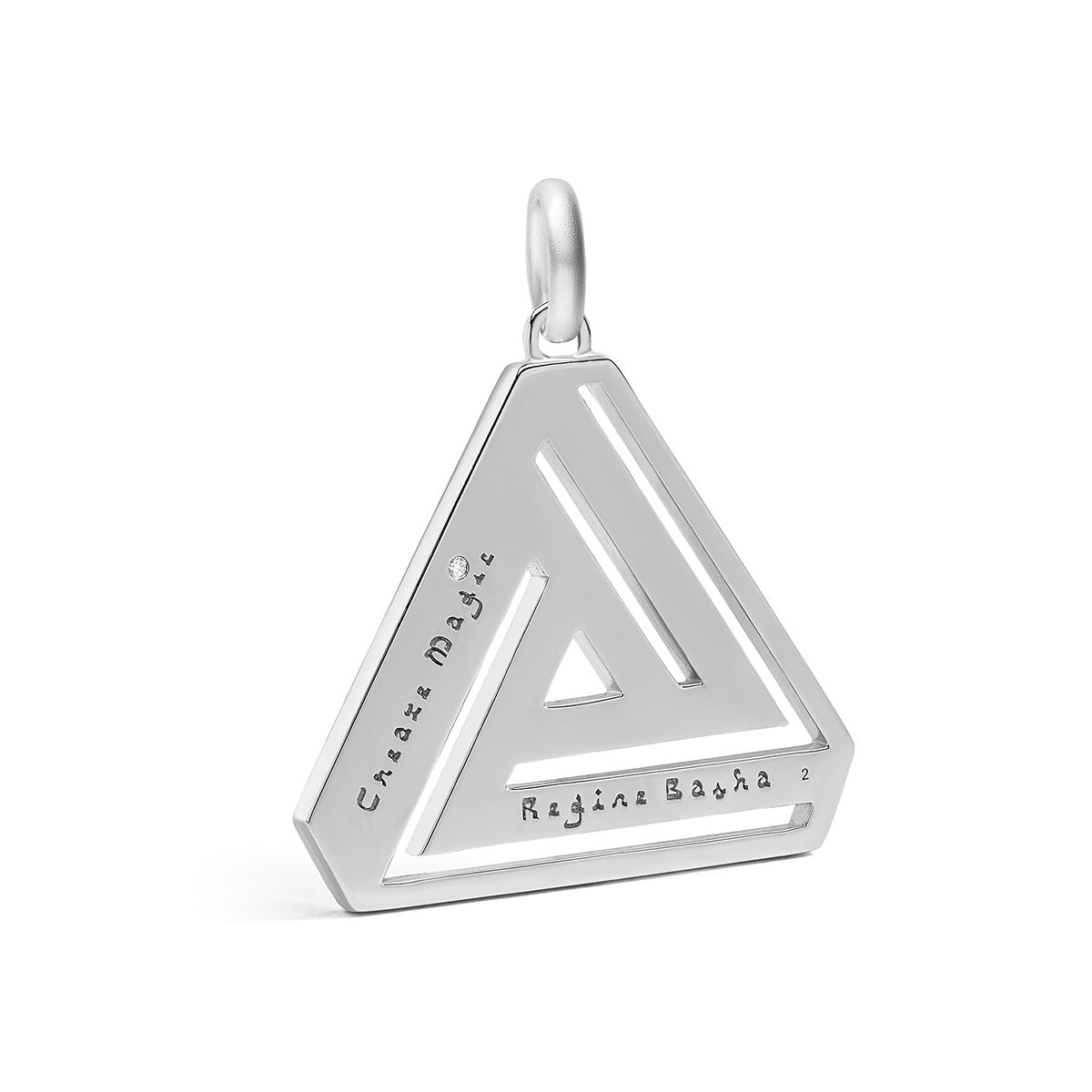 Large Silver Abracadabra Triangle Simple Series 4