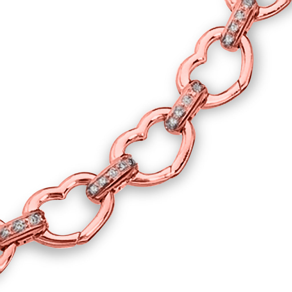 Basha Heart Shaped Open-Link with Diamond Bars (Large) – AB CORP
