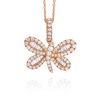 Butterfly Diamond Rose Gold Pendant