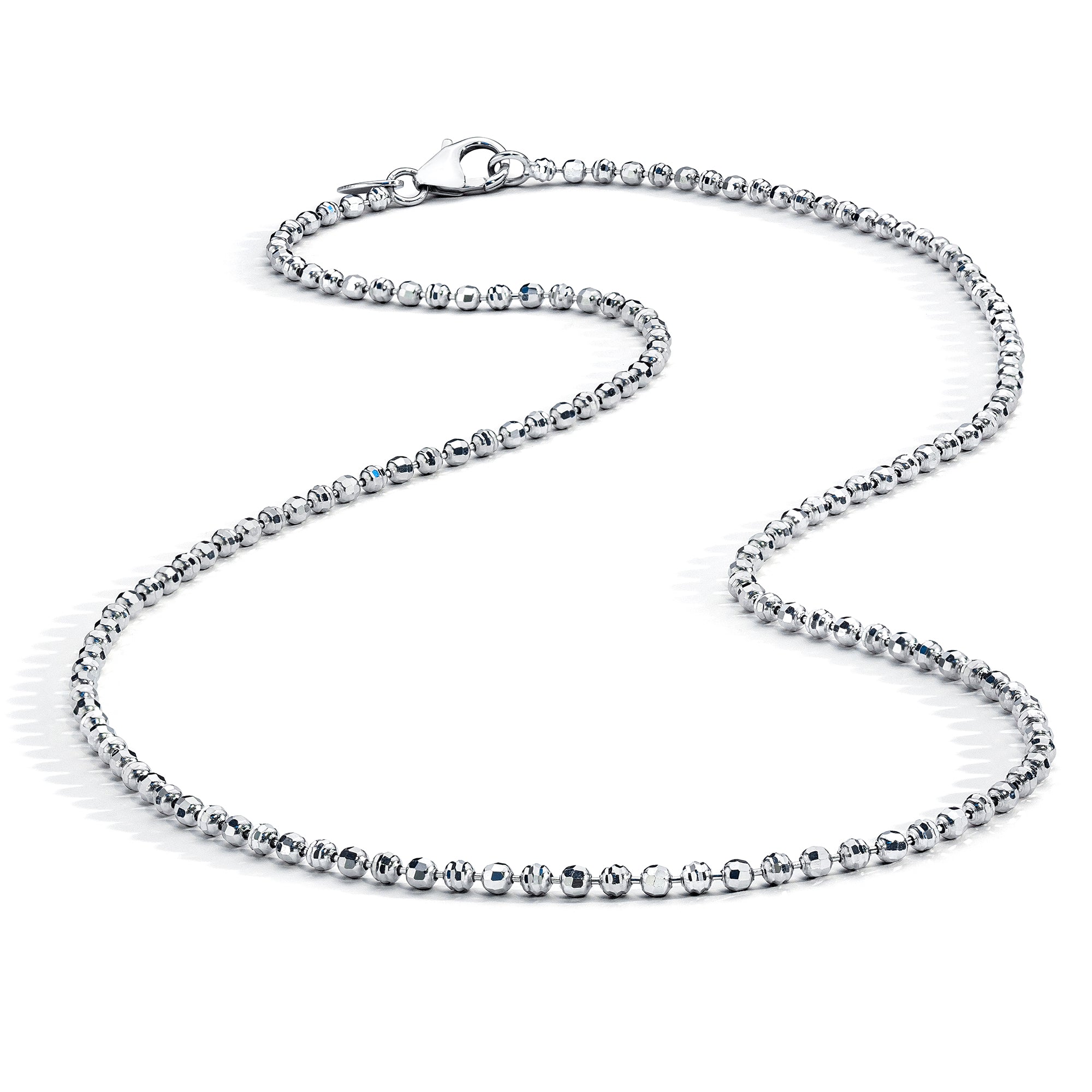 18 inch 18k white gold necklace