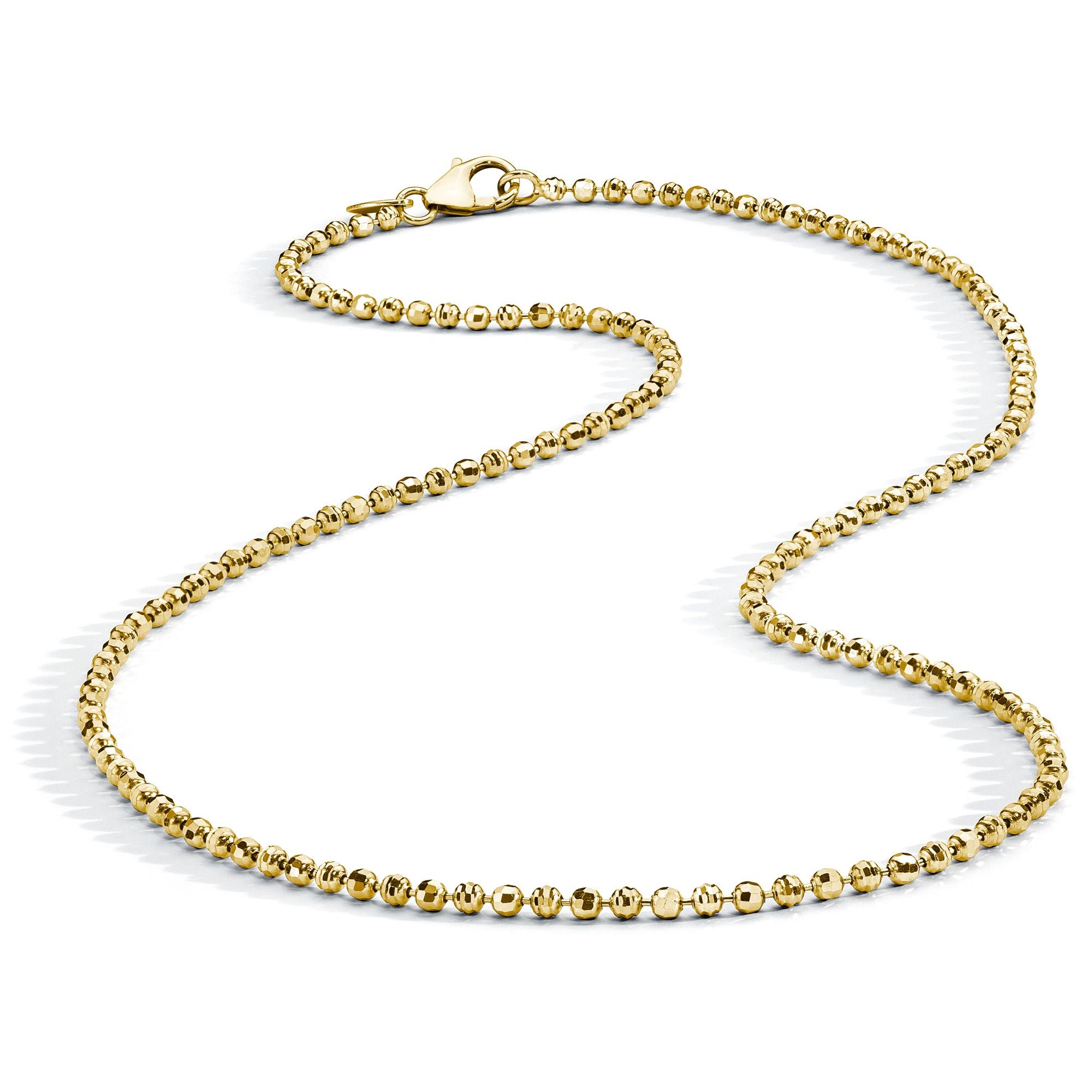 18K Faceted Chain