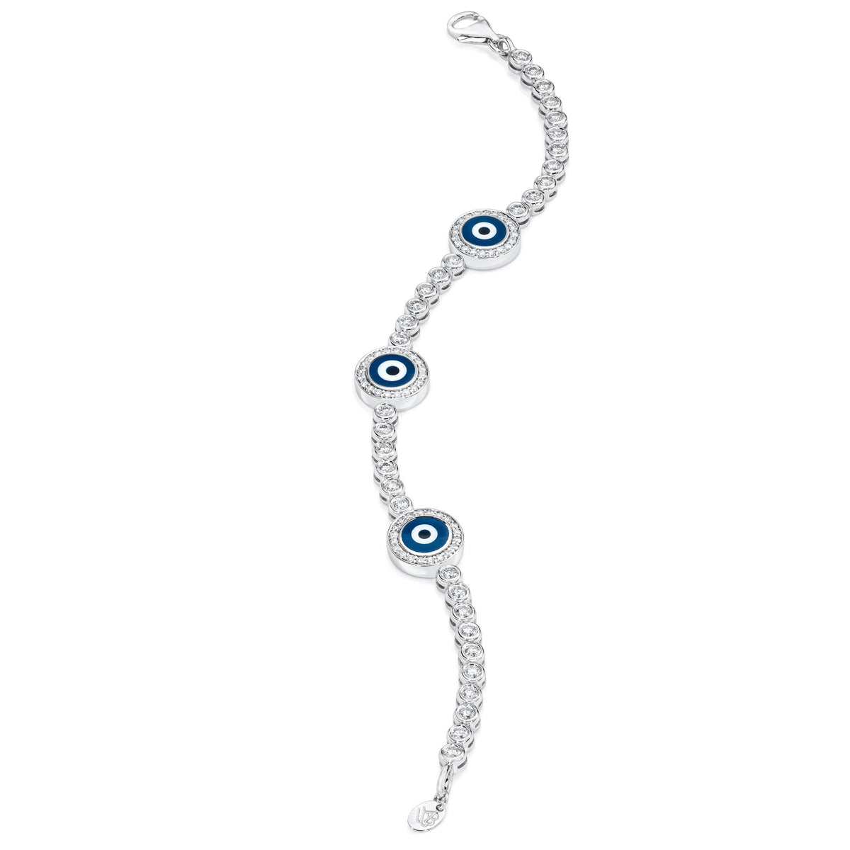 Pearl Evil Eye Bracelet Set