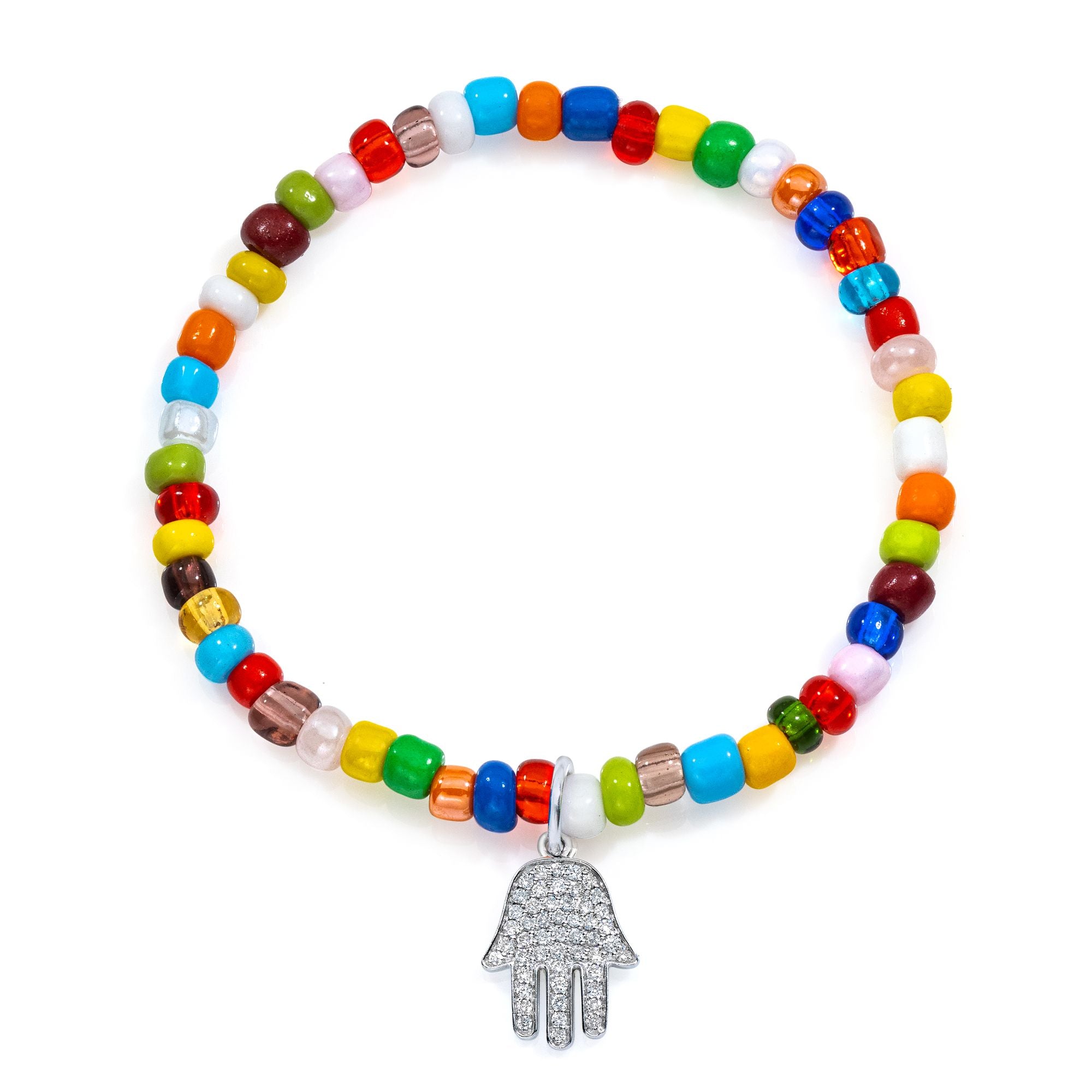 White Gold Large Hamsa