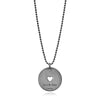 Love is My Religion Black Rhodium on Faceted Chain