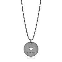 Love is My Religion Black Rhodium on Faceted Chain - Delivery December 20th