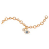 18K Rose Gold Small Round Full Pave Bracelet with Heart & Eye Charm- Bracelet & Charms sold separately