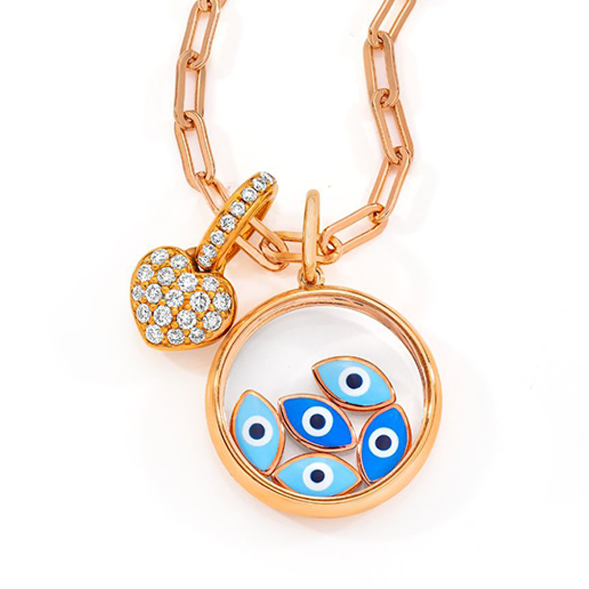Floating Eye Charm Necklace - Items Sold Separately